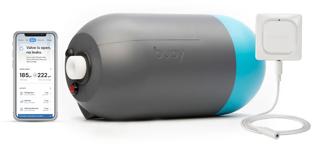 The Resideo Buoy water detection system and app.