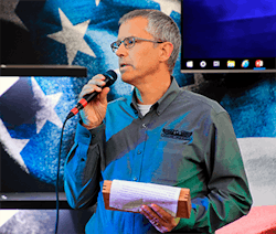 Mardon Quandt addresses guests at the grand opening of an expanded Malco plant in DeWitt, Neb., in October 2018. Mardon Quandt addresses guests at the grand opening of an expanded Malco plant in DeWitt, Neb., in October 2018.