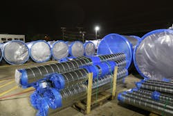 Commercial contractors figured this out years ago. Sealing ductwork prior to installation prevents contamination during transport. Once removed at the site, care must still be taken to prevent contamination. Commercial contractors figured this out years ago. Sealing ductwork prior to installation prevents contamination during transport. Once removed at the site, care must still be taken to prevent contamination.