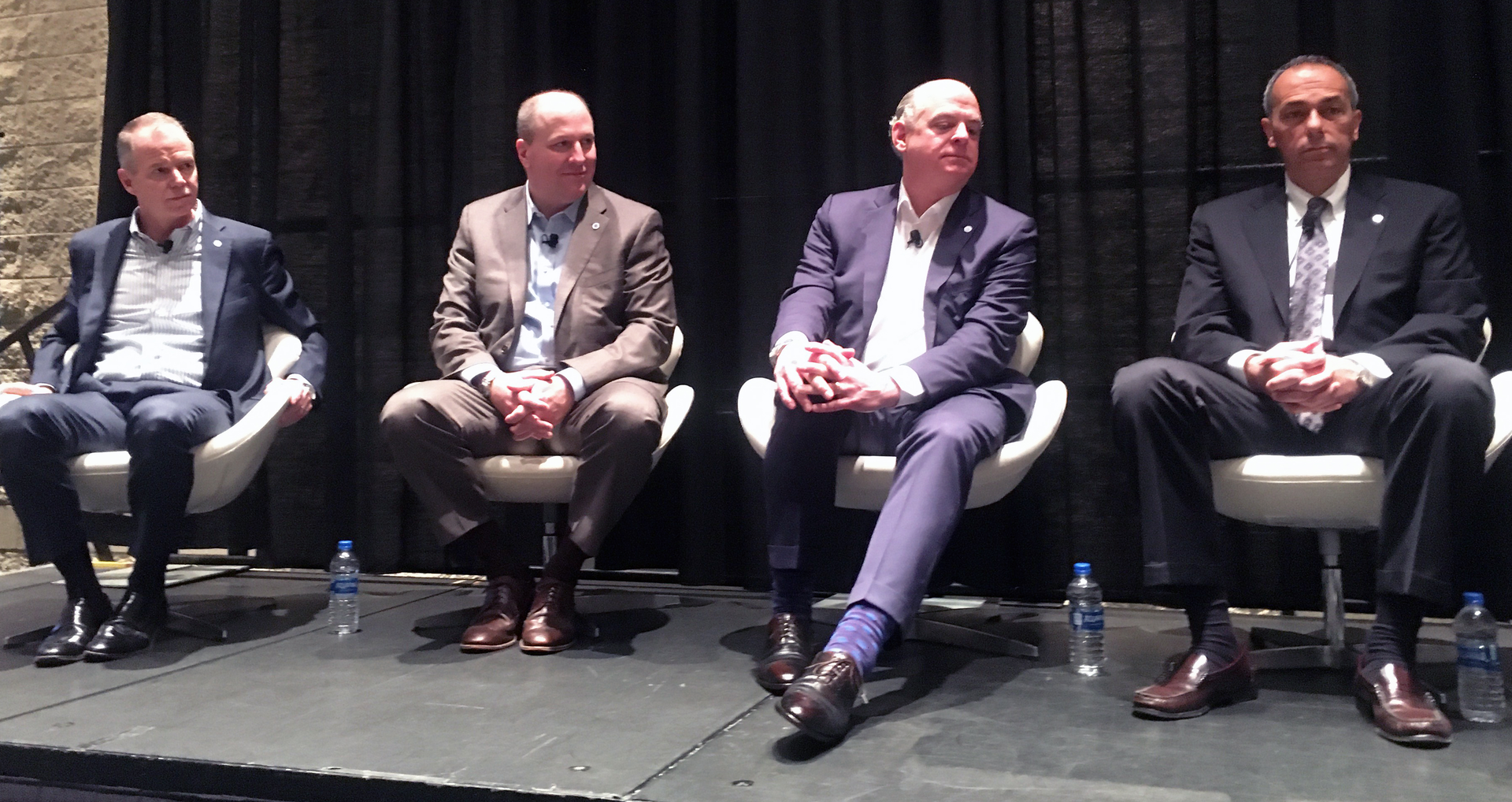 Panelists from left: George Oliver, Rod Rushing, Mike Ellis and Joe Oliveri.