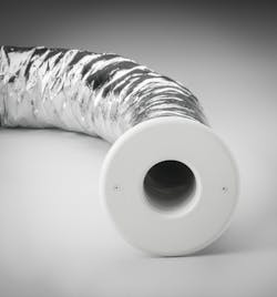 Fig. 2 Pictured here is a small, high-velocity duct outlet. Fig. 2 Pictured here is a small, high-velocity duct outlet.