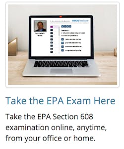 Find the EPA 608 remote exam at www.escogroup.org. Find the EPA 608 remote exam at www.escogroup.org.