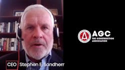 Stephen E. Sandherr delivered a message to AGC membership today over social media channels. Stephen E. Sandherr delivered a message to AGC membership today over social media channels.