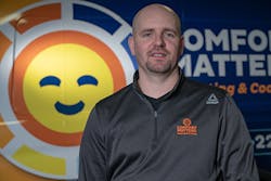 Corey Hickmann, owner and founder of Minneapolis-based Comfort Matters Heating &amp; Cooling, is proud of how his employees have reached out to the local community and found ways to help the most vulnerable during this COVID-19 pandemic.