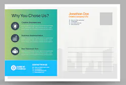 With most professional printing shops, you can include personalized text, such as the customer’s name, when they last did business with you, etc. With most professional printing shops, you can include personalized text, such as the customer’s name, when they last did business with you, etc.