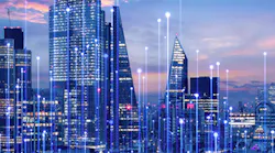 Open Blue Cityscape