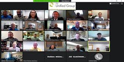 Group photo collage from The Unified Group's virtual conference. Group photo collage from The Unified Group's virtual conference.