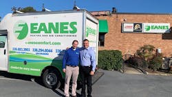 John Eanes, left, with HGH Vice President of the Southern Region, Nick Spina. John Eanes, left, with HGH Vice President of the Southern Region, Nick Spina.