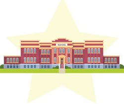 School Building Graphic