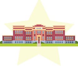 School Building Graphic School Building Graphic