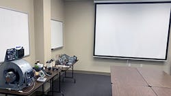 Use old equipment being removed during installs for training equipment, and have two or three units that are cleaned between groups. Use old equipment being removed during installs for training equipment, and have two or three units that are cleaned between groups.