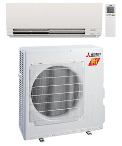 The Deluxe Wall-mounted H2i plus&trade; System also includes MUZ-FS heat pump outdoor units equipped with new-to-market H2i plus&trade; technology.