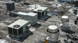 Rooftop Units On Roof