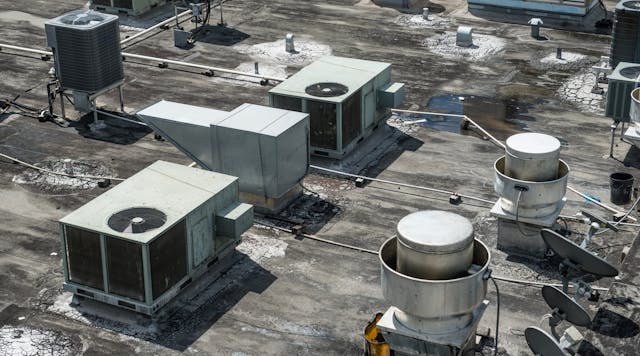 Rooftop Units On Roof