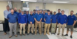 Cody Novini (front left), president and CEO of SoCal Airflow Pros, ensures his techs &mdash; seen here at a National Comfort Institute event &mdash; are properly trained to give their customers the best service.