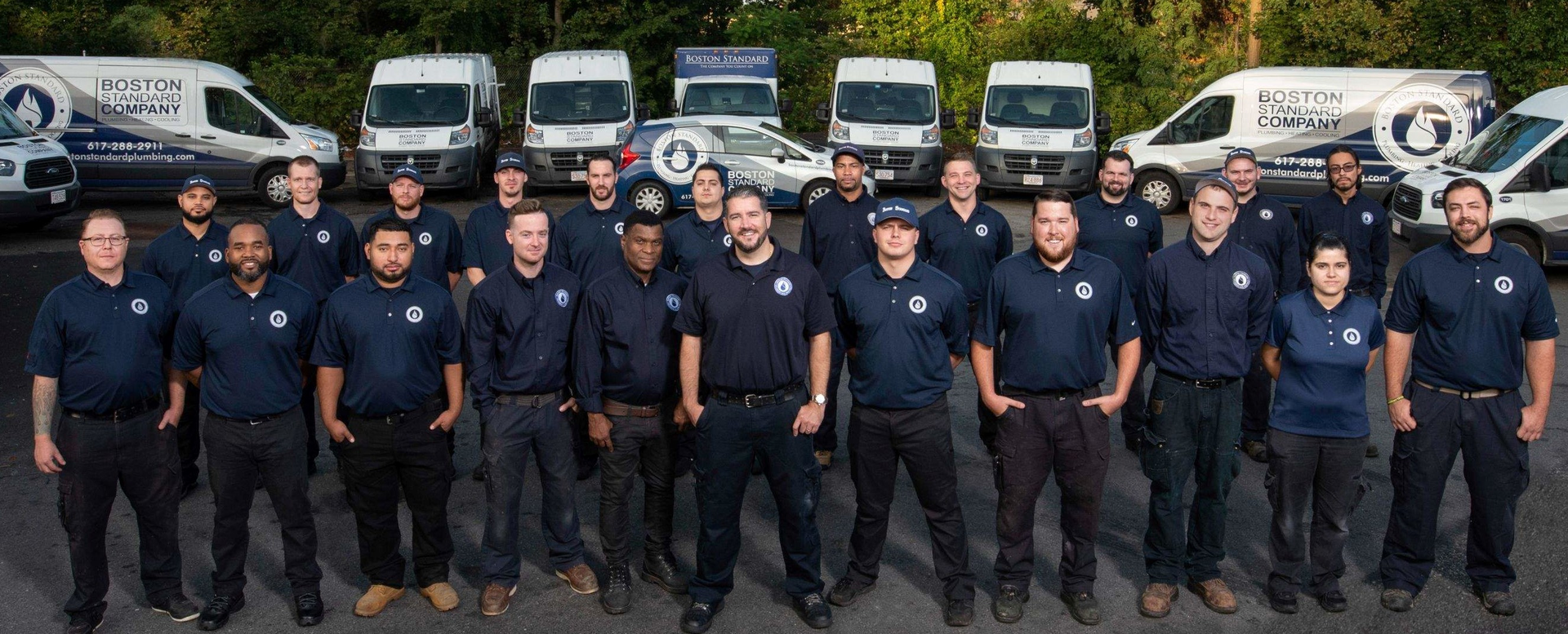 Pictured are some of Boston Standard's technician and management team. The company employs 94.