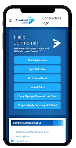 Sample page from the Fundient Capital 'Ultimate Home Comfort' app. Sample page from the Fundient Capital 'Ultimate Home Comfort' app.