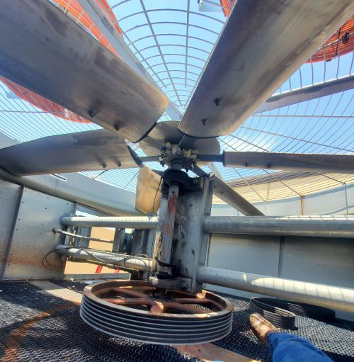 New fan assembly installed.