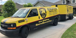 The distinctive Griffin Service logo brings attention to the brand.
