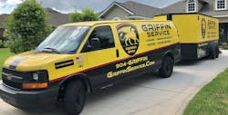 The distinctive Griffin Service logo brings attention to the brand. The distinctive Griffin Service logo brings attention to the brand.