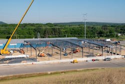 New Aprilaire addition during construction. New Aprilaire addition during construction.