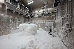 An ice chamber tests product endurance in extreme cold and ice conditions. An ice chamber tests product endurance in extreme cold and ice conditions.