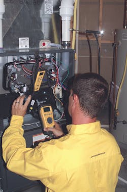 Check and adjust gas pressure. Check and adjust gas pressure.