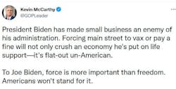 Kevin Mc Carthy Vax Tweet Kevin Mc Carthy Vax Tweet