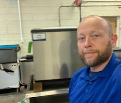 Dustin Ferrel, branch manager, Polar Ice. Dustin Ferrel, branch manager, Polar Ice.