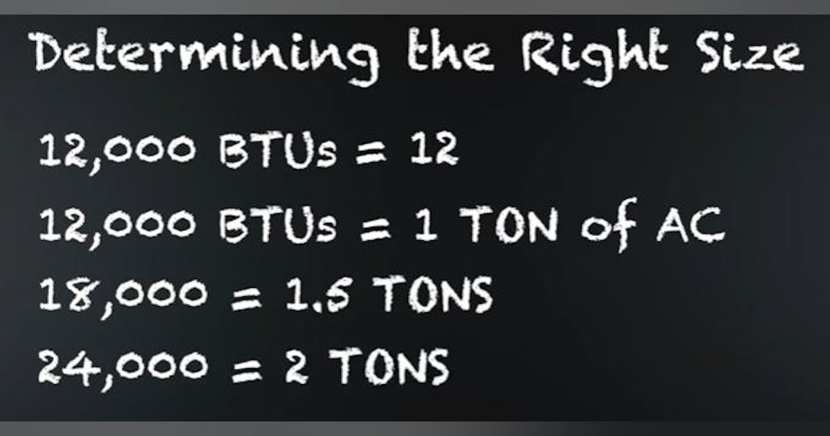 Hvac ton online to btu