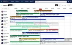 BuildOps view of daily dispatch schedule. BuildOps view of daily dispatch schedule.