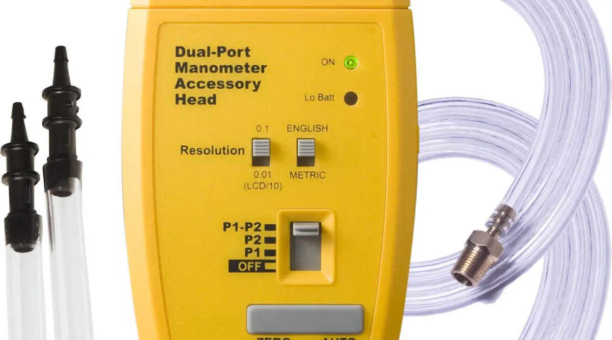 Manometer Attachment Manometer Accessory Head Offers Two Ports for Precision Measurement ...