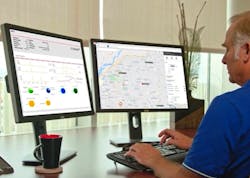 dispatcher watching GPS feed dispatcher watching GPS feed