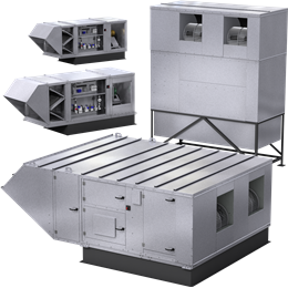 Greenheck direct gas-fired make-up air units.