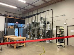 New HVAC training area at Wolfer&apos;s Home Services, Wilsonville, OR provides endless learning opportunities.