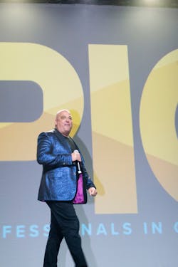 EPIC2021 Master of Ceremonies Weldon Long helped electrify the crowd with contracting anecdotes, hard truths about business, and rousing introductions of keynote presenters. EPIC2021 Master of Ceremonies Weldon Long helped electrify the crowd with contracting anecdotes, hard truths about business, and rousing introductions of keynote presenters.