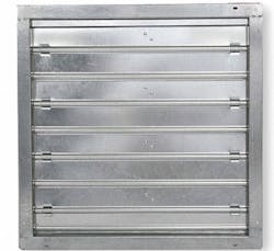 Motorized damper for fan with a diameter of 48 in. Motorized damper for fan with a diameter of 48 in.