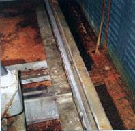 The condensate pan in this unit has been neglected for so long that it has rusted through. The condensate pan in this unit has been neglected for so long that it has rusted through.