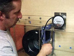 Static pressure measurements are used to determine airflow in a system. Static pressure measurements are used to determine airflow in a system.