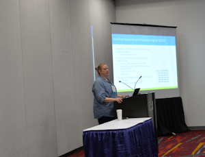 Helen Walter-Terrinoni, AHRI vice president of regulatory affairs, discusses A2L refrigerants at the 2022 AHR Expo.