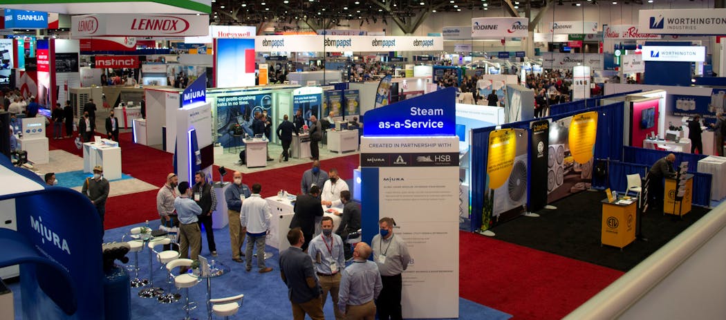 A total of 1,573 exhibitors displayed products and services during the 2022 AHR EXPO.