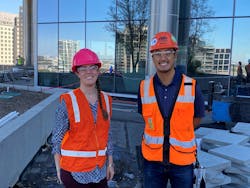 Elizabeth Welch, Mechanical Engineer, and Ken Luong, Senior Project Manager. Elizabeth Welch, Mechanical Engineer, and Ken Luong, Senior Project Manager.