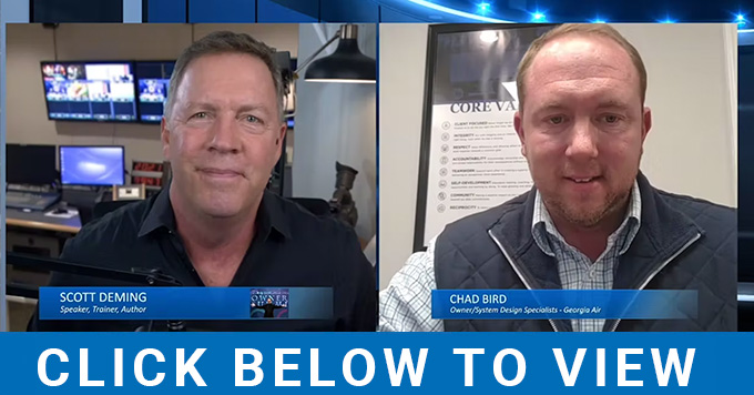 Scott Deming, left, welcomes Chad Bird to this week's EGIA 'Cracking the Code' Weekly Show.