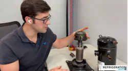 Trevor Matthews during one of Refrigeration Mentor's virtual courses.