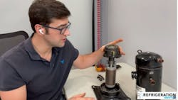 Trevor Matthews during one of Refrigeration Mentor's virtual courses. Trevor Matthews during one of Refrigeration Mentor's virtual courses.