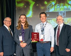 General Manager Tom Hearn (holding award) and Matthew Griswold, accepted the NCI award for Medium-size Contractor of the Year. General Manager Tom Hearn (holding award) and Matthew Griswold, accepted the NCI award for Medium-size Contractor of the Year.