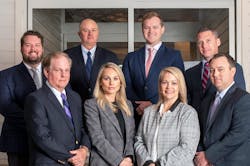 The Barksdale Sales Group team. Pictured left to right are Kirby Wright, Kent Barksdale, Wayne Jolly, Kimberly Barksdale, Michael Williams, Penny Hebert, Jason Jaegers, and Brett Barksdale.