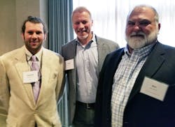 From left, Chandler Pernell, David Heimer of Service Nation, and contractor entrepreneur/author/trainer Ben Smith. From left, Chandler Pernell, David Heimer of Service Nation, and contractor entrepreneur/author/trainer Ben Smith.