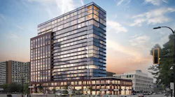 The retail and apartment complex is located on the border of North Loop and Downtown Minneapolis.