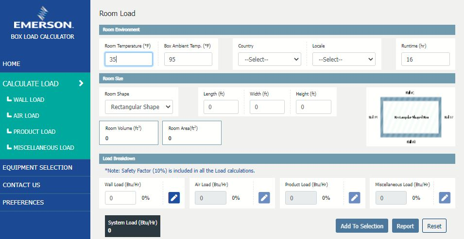 walk in freezer calculator